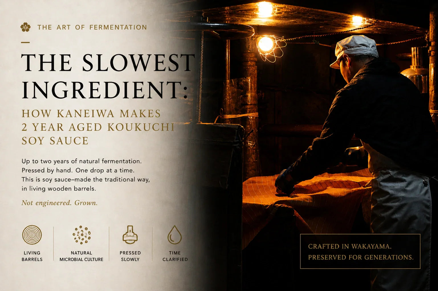 The Slowest Ingredient: How KIOKE Soy Sauce Is Made by Time
