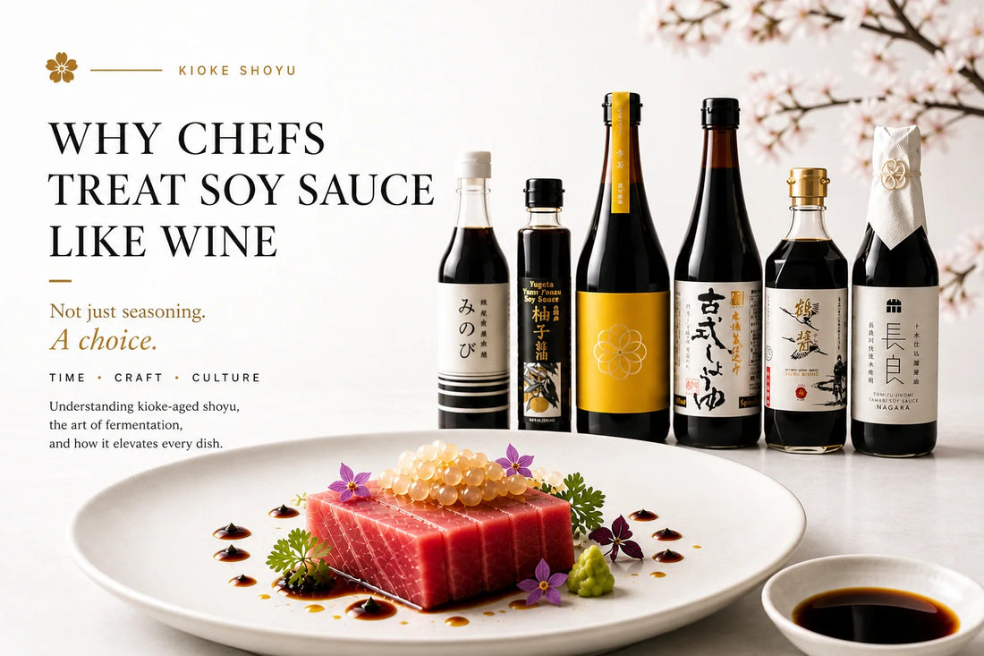 Why Chefs Treat Soy Sauce Like Wine: A Guide to Kioke-Aged Japanese Shoyu
