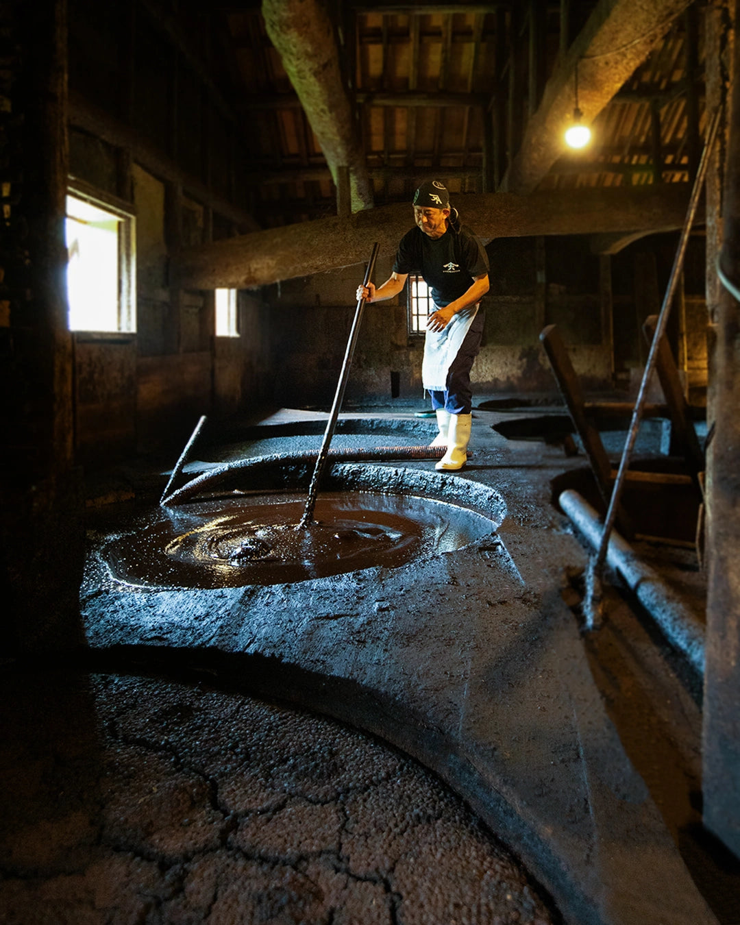 Wooden kioke barrel and traditional fermentation craft