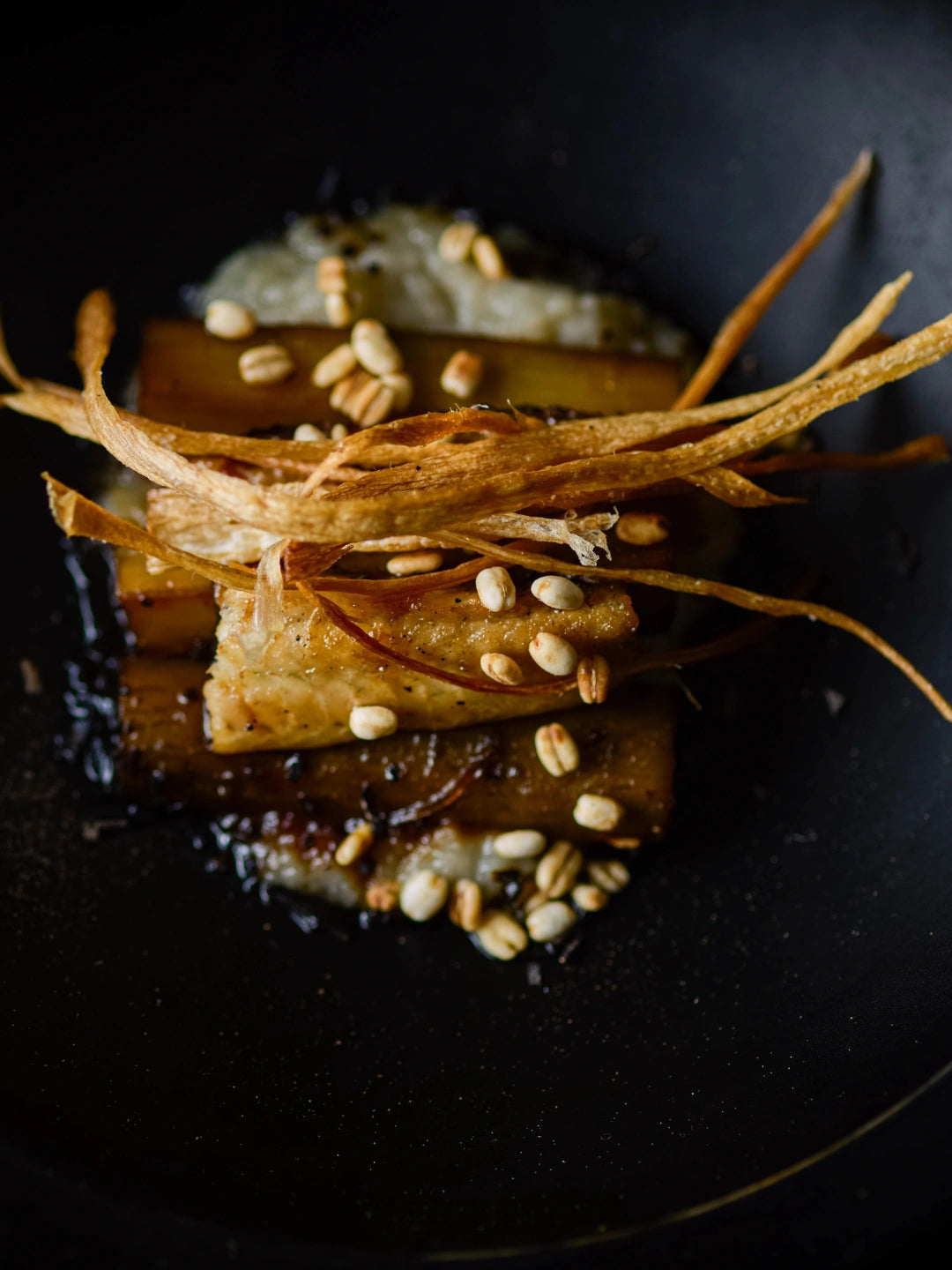Intimate table with Japanese ingredients